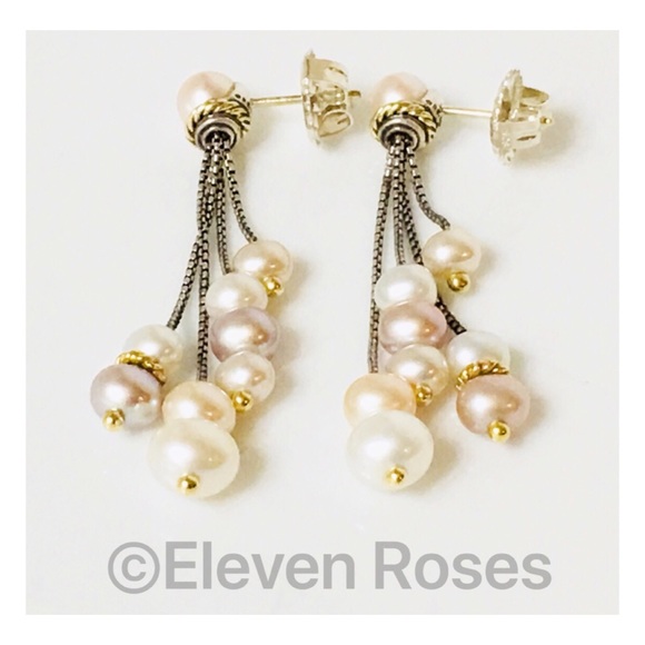 David Yurman Jewelry - David Yurman Pearl Multi Chain Tassel Earrings